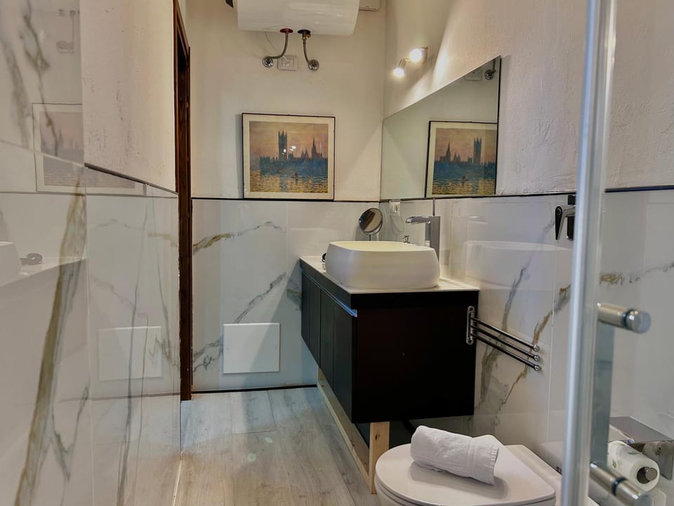 Shower, Toilet, Bathroom, towels