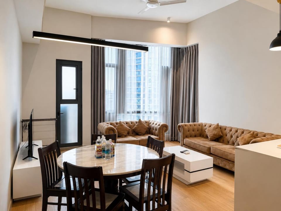 Living room, Seating area, Dining area