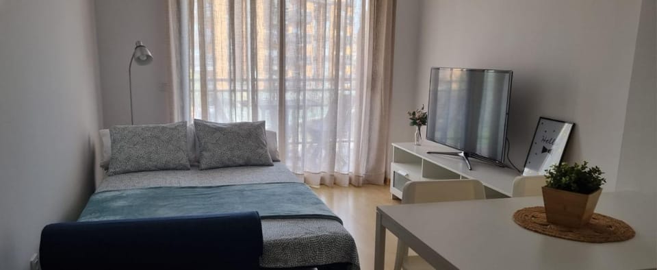 Bed, Living room, Photo of the whole room, Seating area
