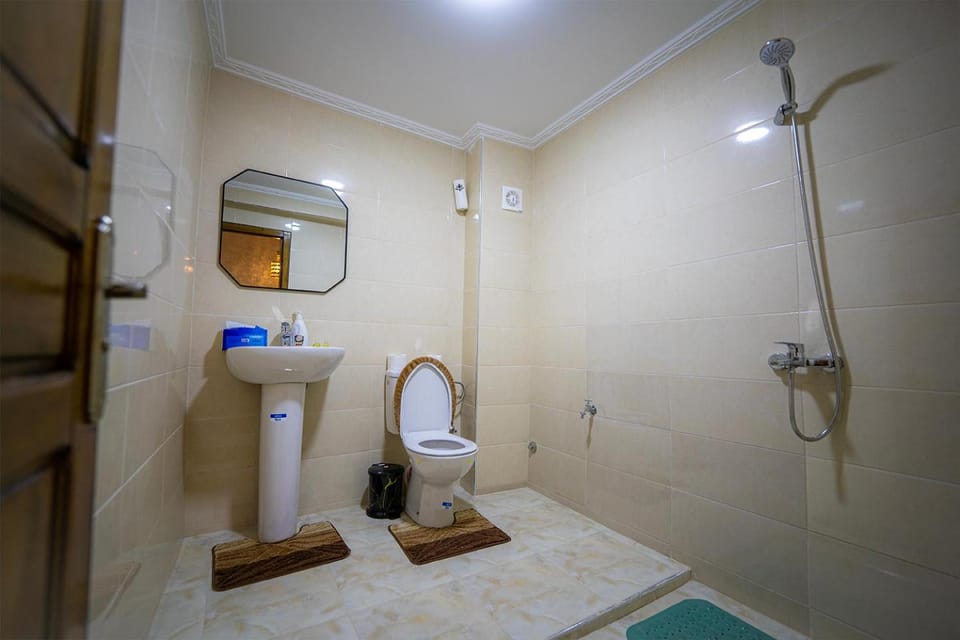 Shower, towels