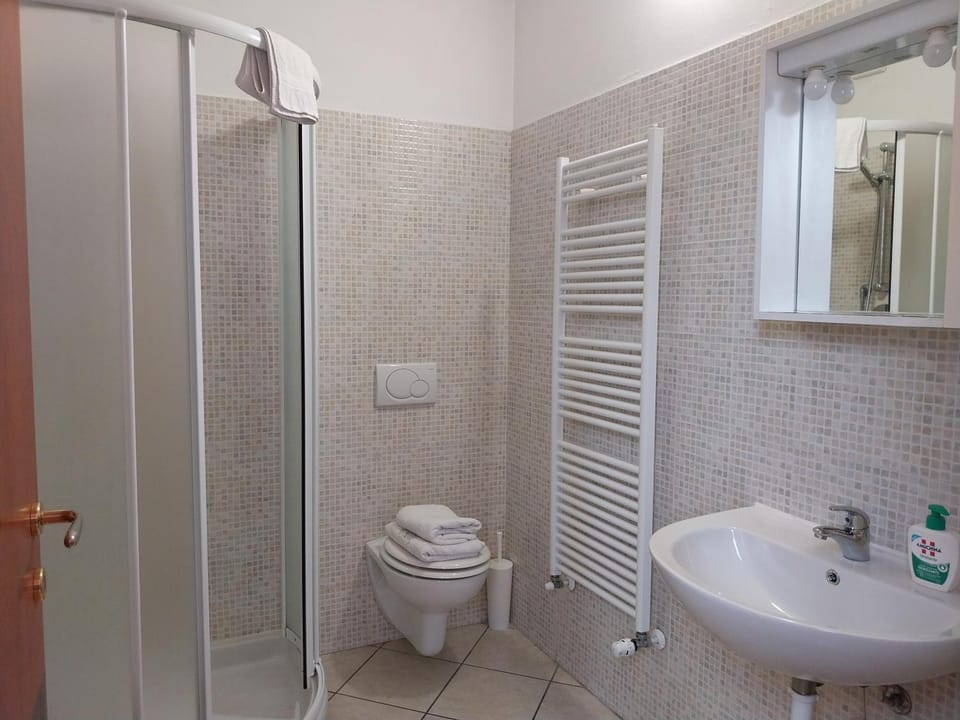 Shower, Toilet, Bathroom, towels
