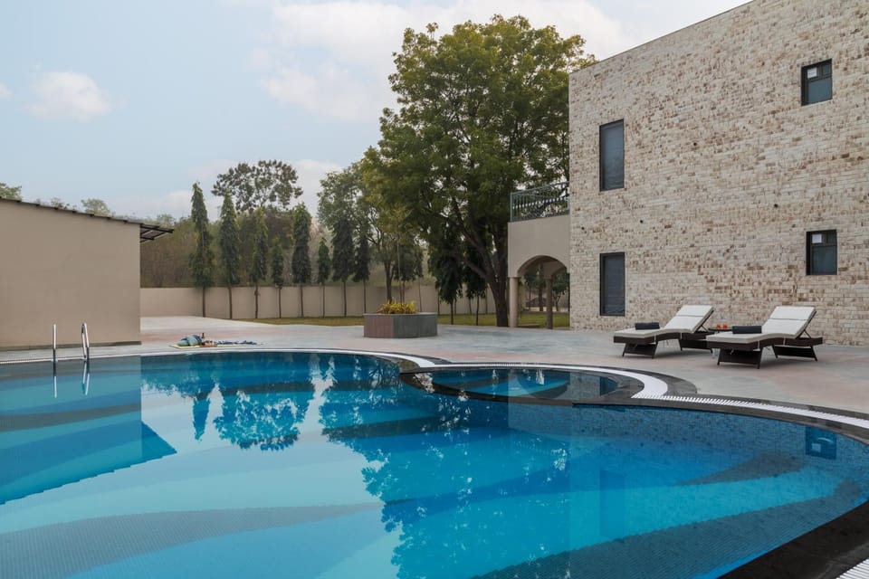 Patio, Day, Pool view, Swimming pool, sunbed