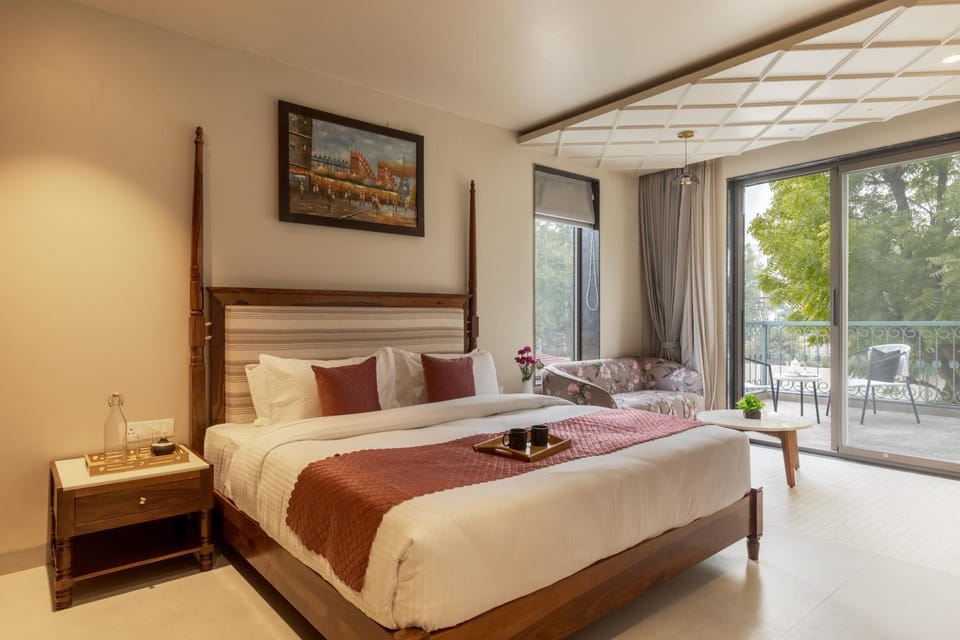 Bed, View (from property/room), Balcony/Terrace, Photo of the whole room, Bedroom, towels