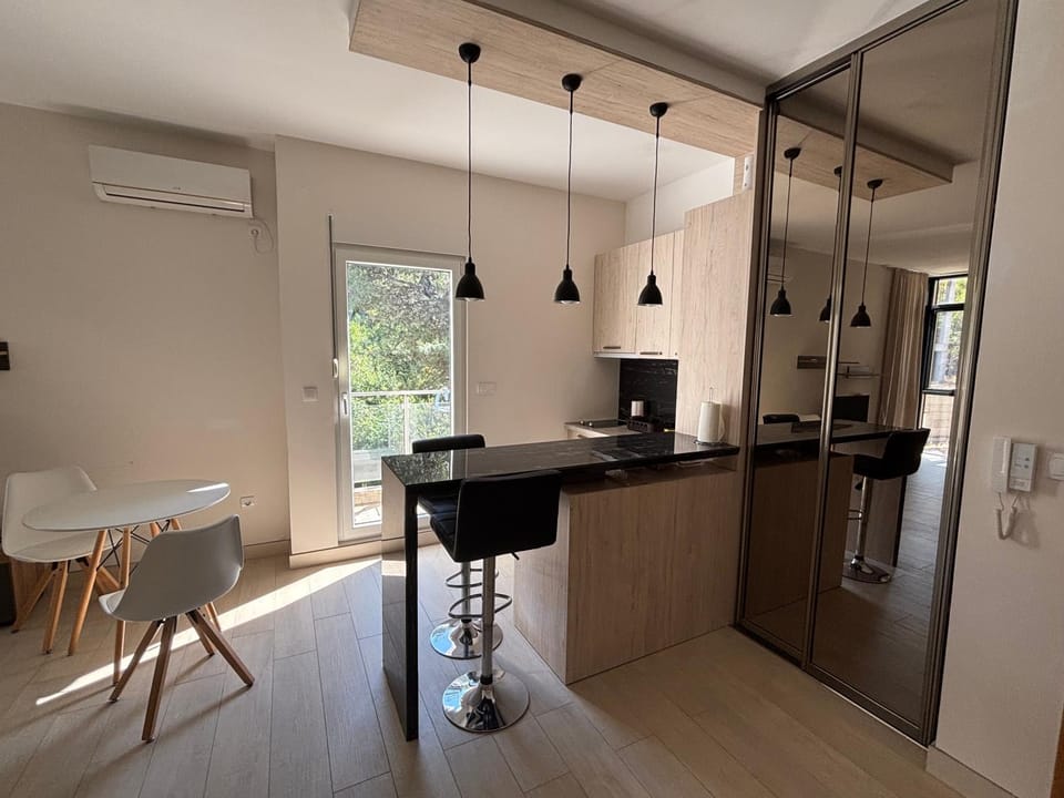Dining area, air conditioner