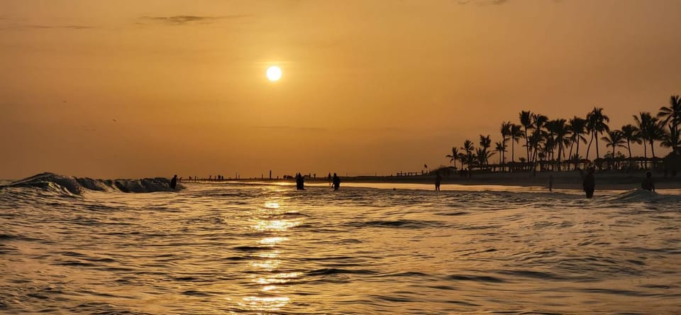 People, Natural landscape, Beach, Sea view, Sunset