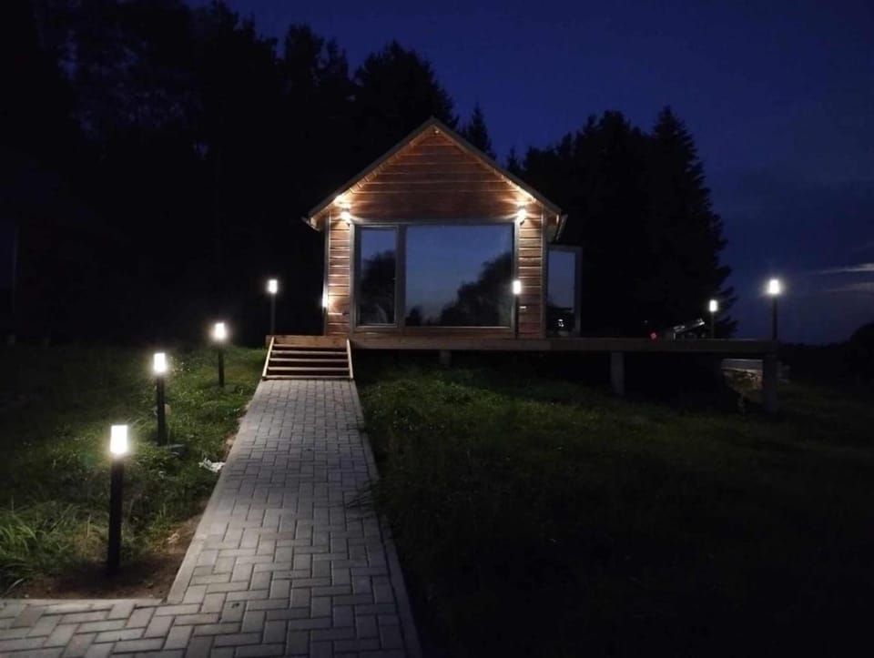 Night, Natural landscape, Garden view