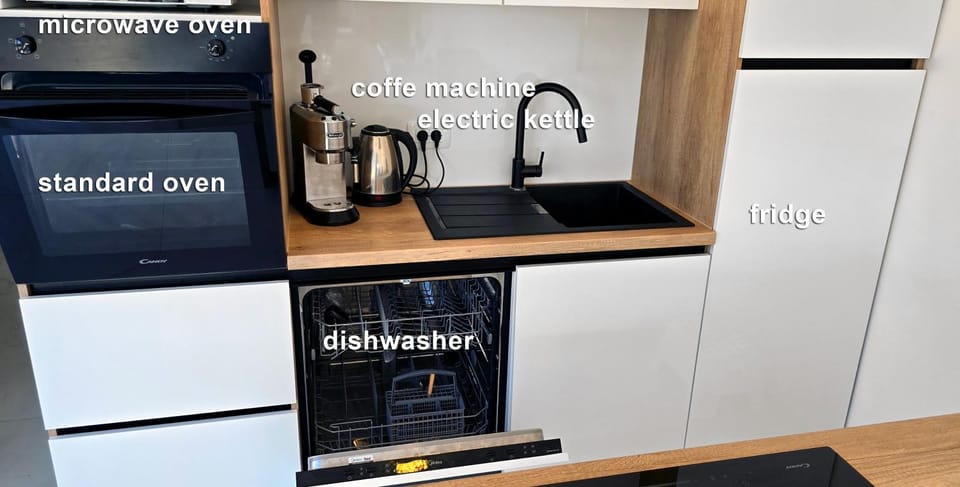 Coffee/tea facilities, Kitchen or kitchenette, oven, kitchen, kitchen