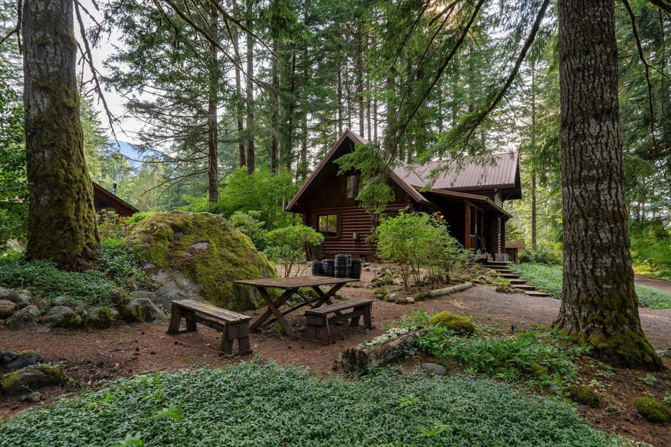 Mt Hood Log Cabin! Fresh Remodel with Airstream 1 Cabin in Welches