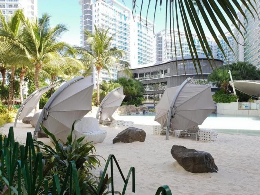Beach, sunbed