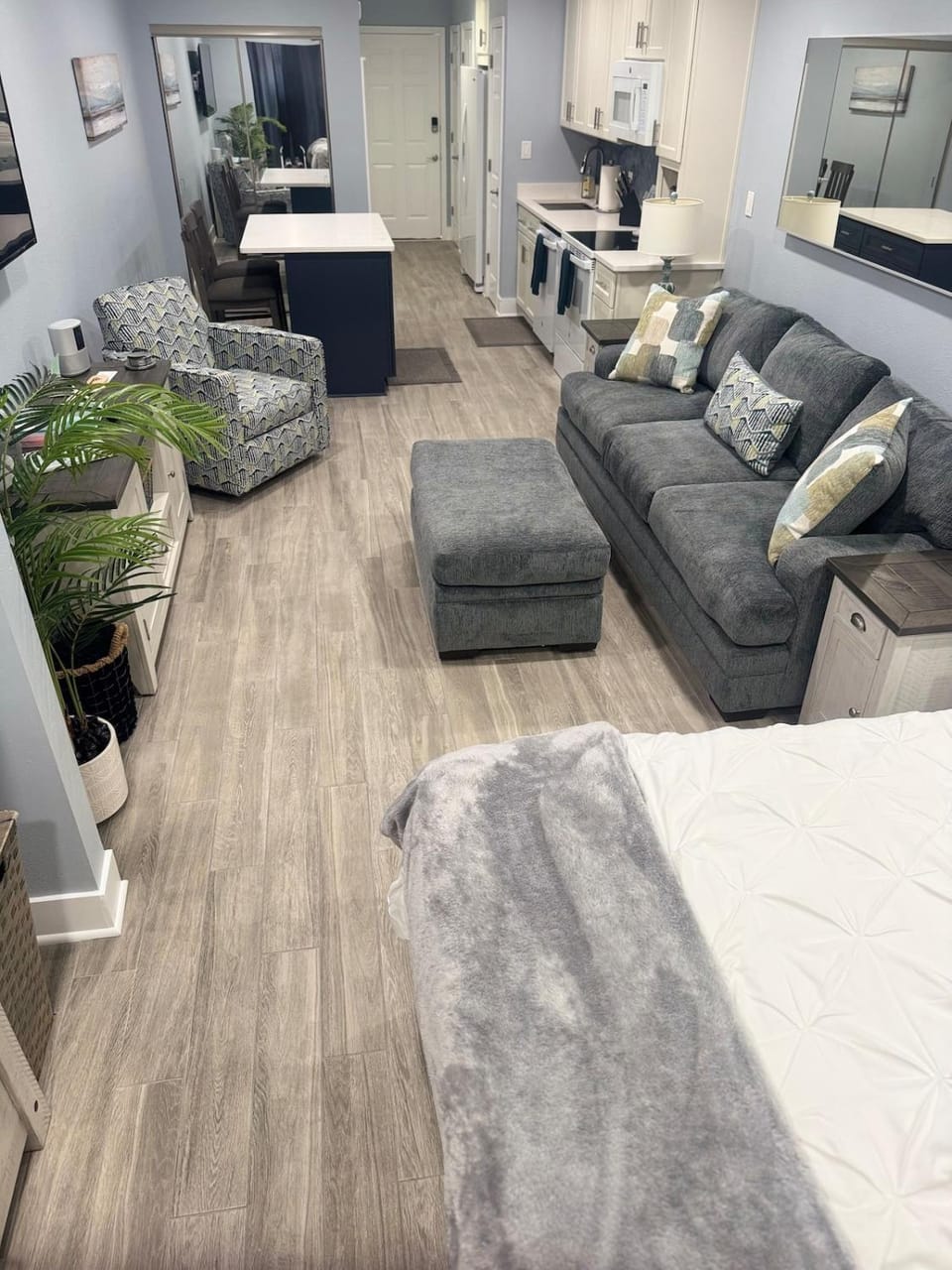 Kitchen or kitchenette, Living room, Photo of the whole room