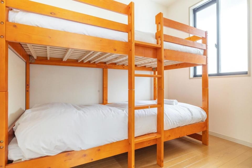 Bed, Photo of the whole room, Bedroom, bunk bed