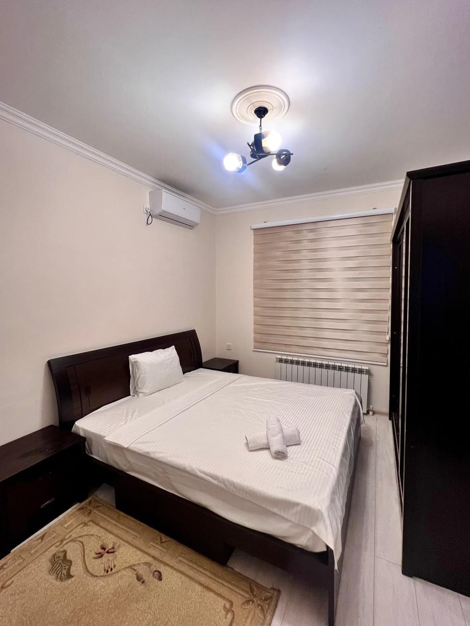 Bed, Photo of the whole room, Bedroom, air conditioner