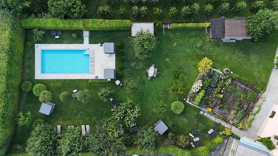 Garden, Swimming pool, sunbed