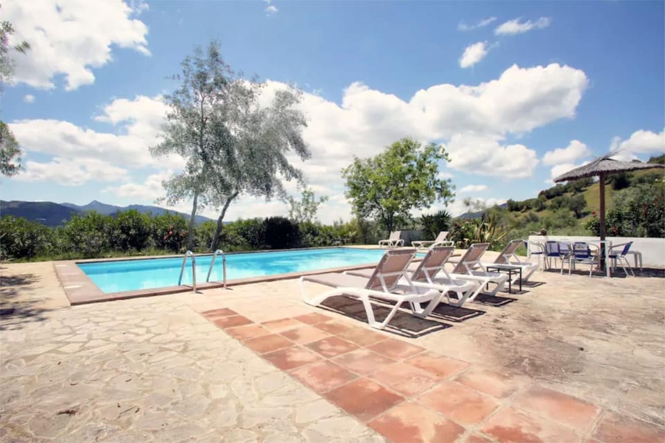 Spring, Natural landscape, Mountain view, Pool view, Swimming pool, sunbed