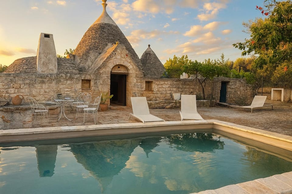 Property building, Natural landscape, Pool view, Swimming pool