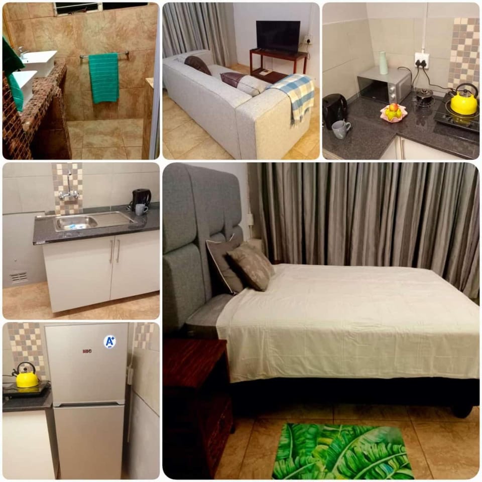 Bed, Bathroom, Kitchen or kitchenette, Photo of the whole room
