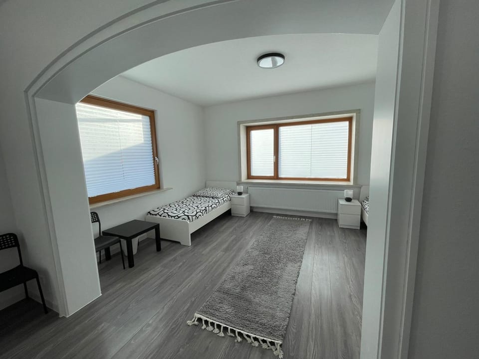 Bed, Living room, Photo of the whole room, Seating area, Bedroom
