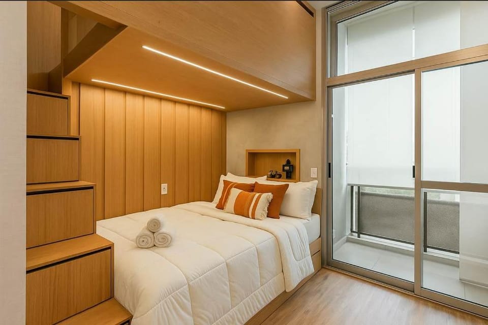 Studio Completo a 100m do Metrô Brooklin HM205 Apartment in Sao Paulo City