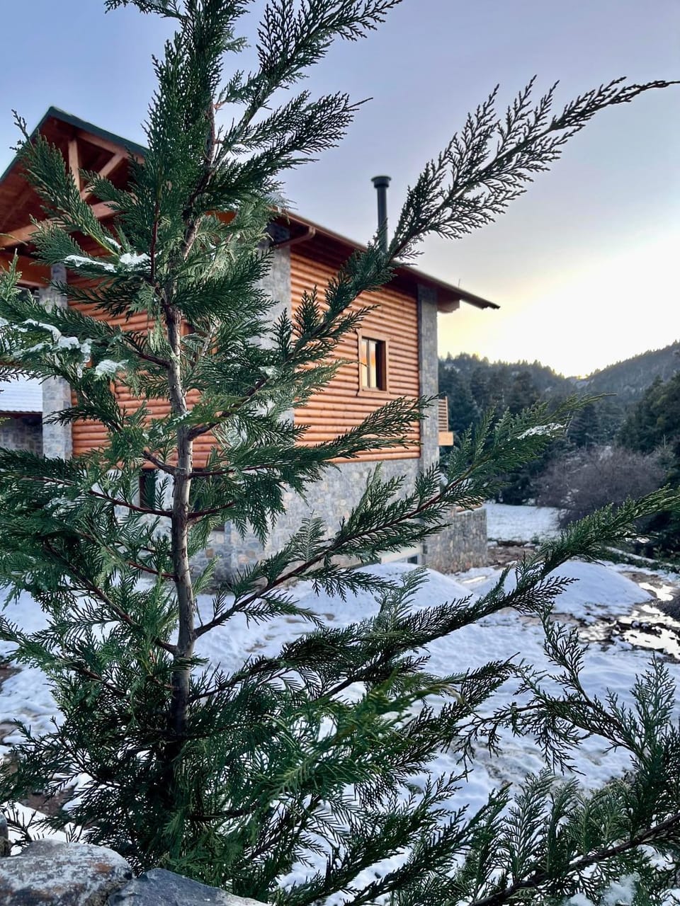 Natural landscape, Winter, Mountain view