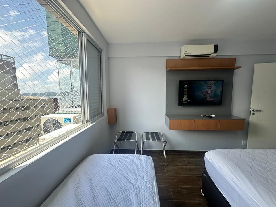 Apartamento novo, moderno, completíssimo à beira mar Apartment in Santos
