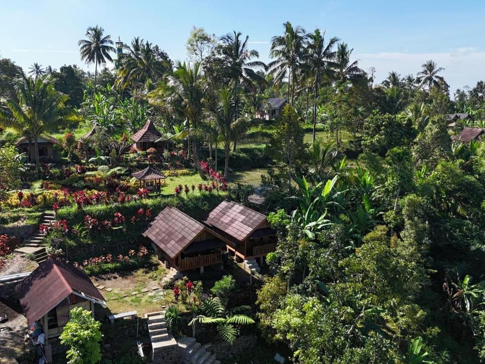 Sunset Bungalow Tetebatu House in West Nusa Tenggara, Indonesia