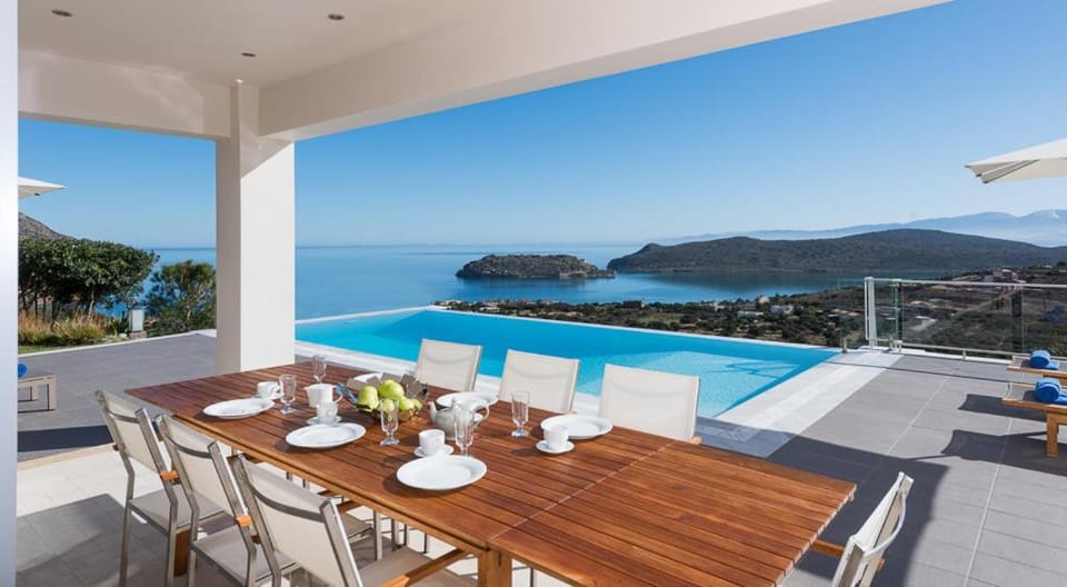 Patio, Dining area, Landmark view, Pool view, Sea view, Swimming pool