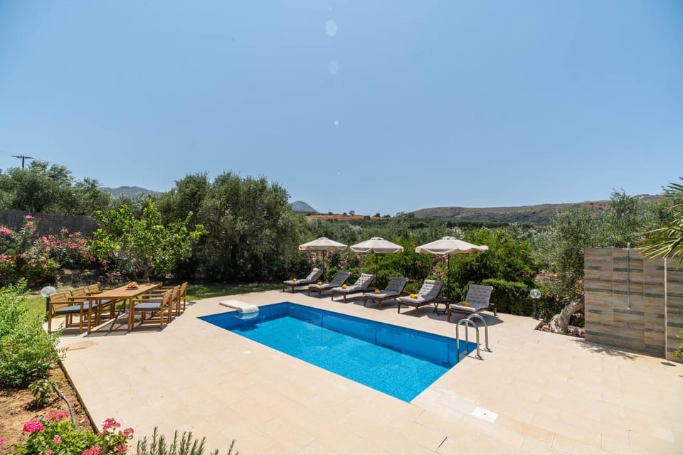Day, Natural landscape, Garden, Pool view, Swimming pool, sunbed