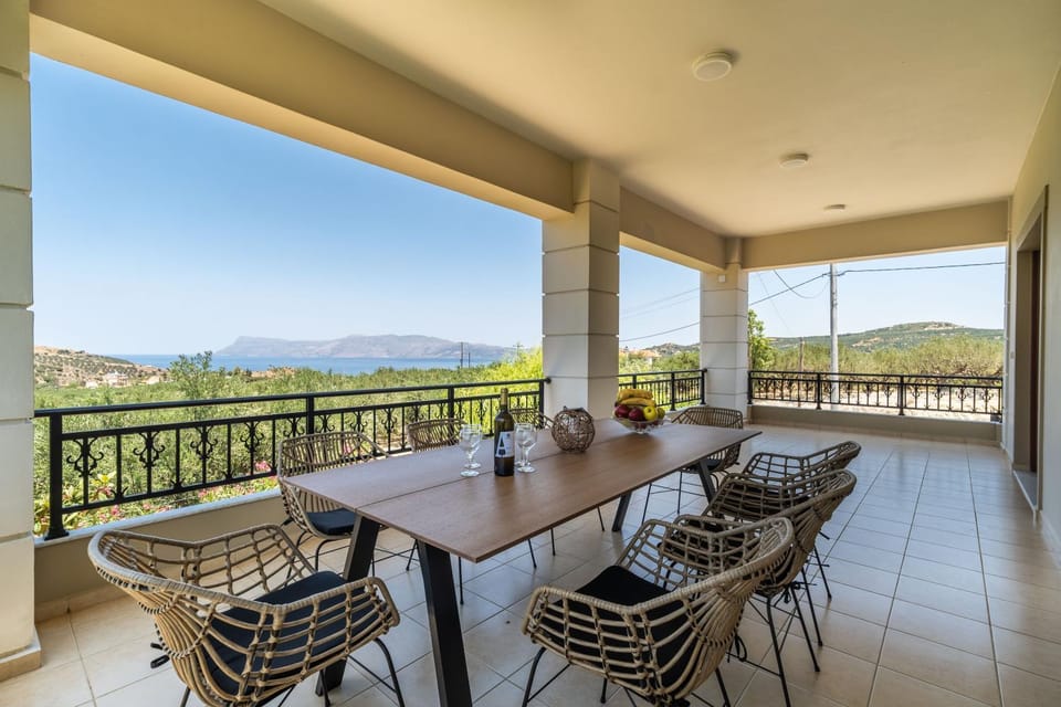 Patio, Day, Natural landscape, View (from property/room), Balcony/Terrace, Living room, Dining area, Sea view