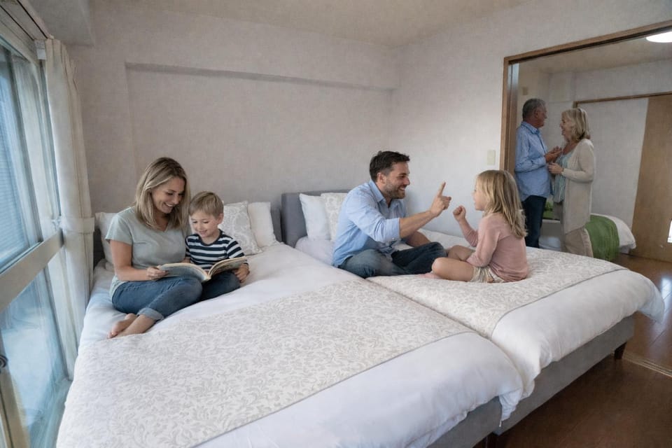 Bed, Photo of the whole room, Bedroom, children, Family