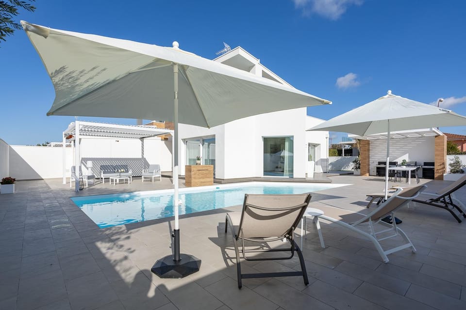 Patio, Day, Pool view, Swimming pool