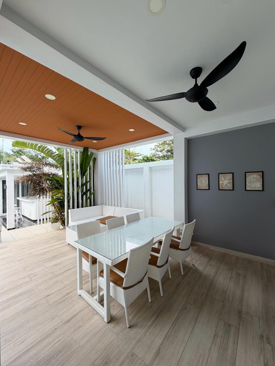 Patio, Seating area, Dining area