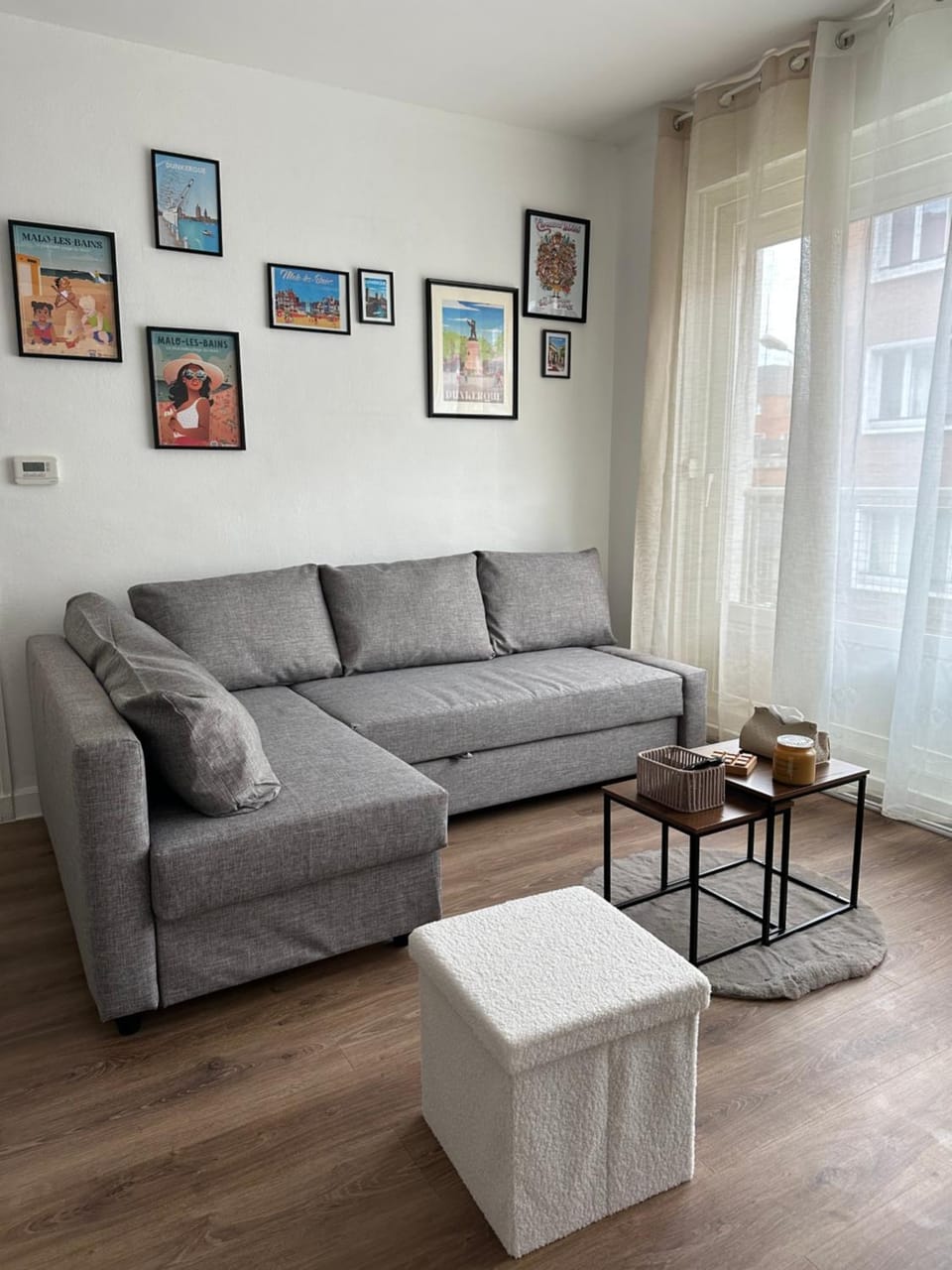 Appartement cosy en centre ville de Dunkerque avec balcon & parking avec portail privé - place non nominative Apartment in Dunkirk
