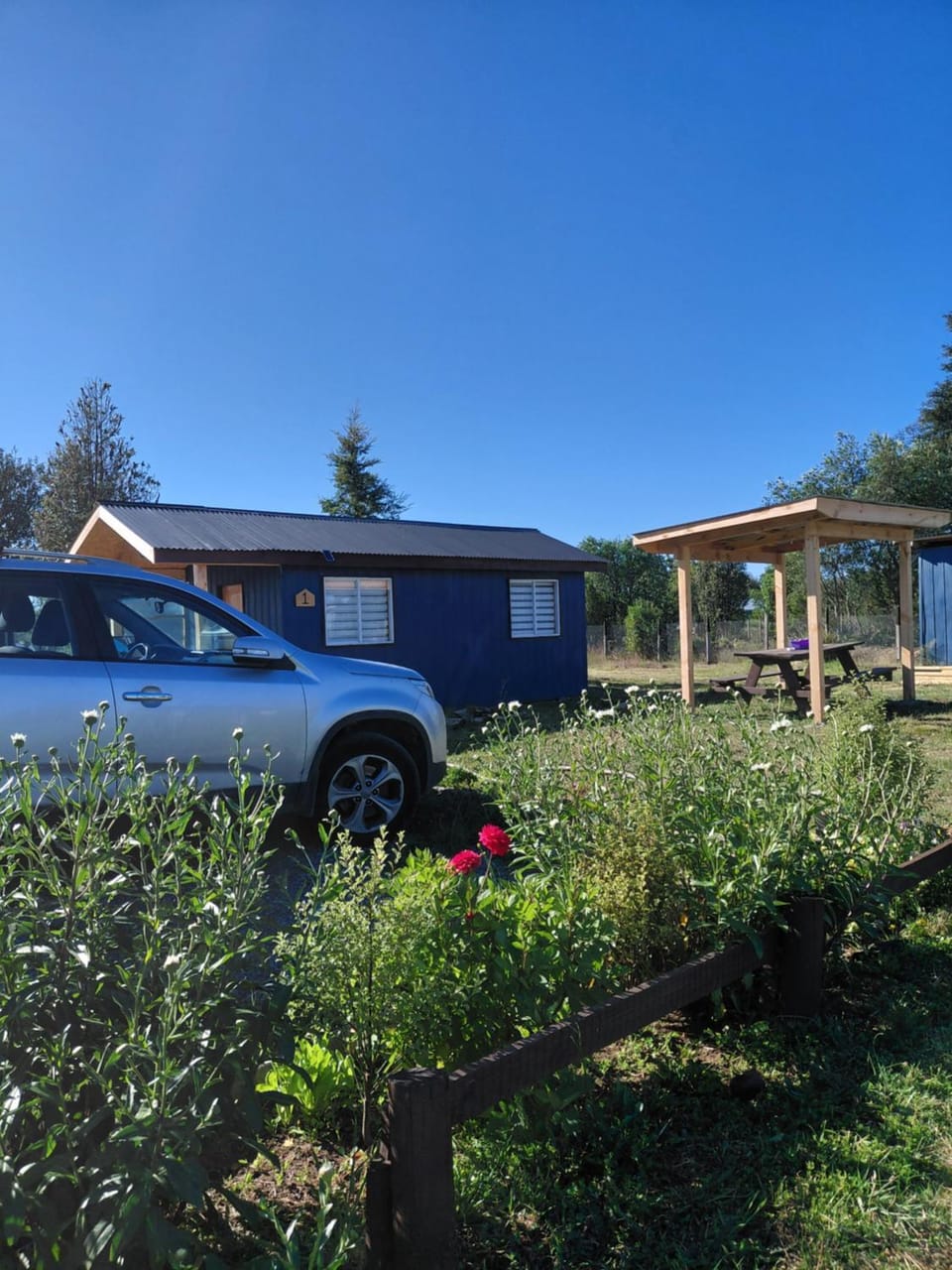Spring, Garden, Garden view, Parking