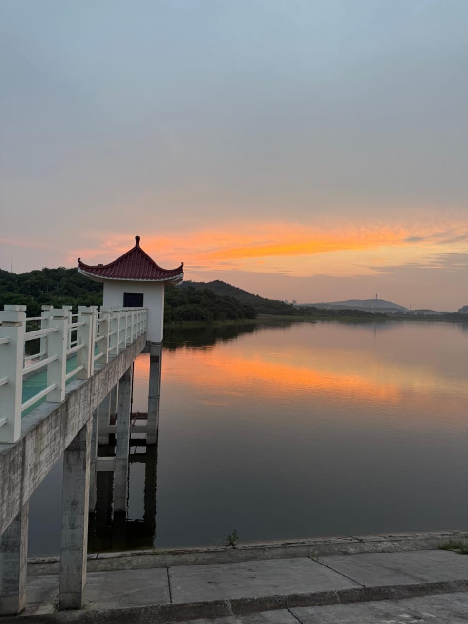 Lake view, Sunset