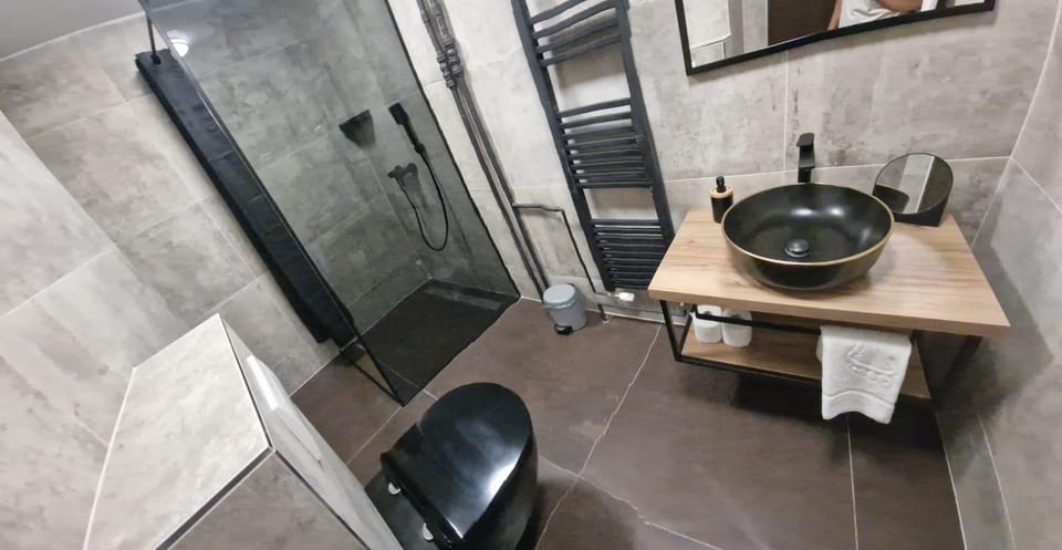 Shower, Toilet, Bathroom, towels