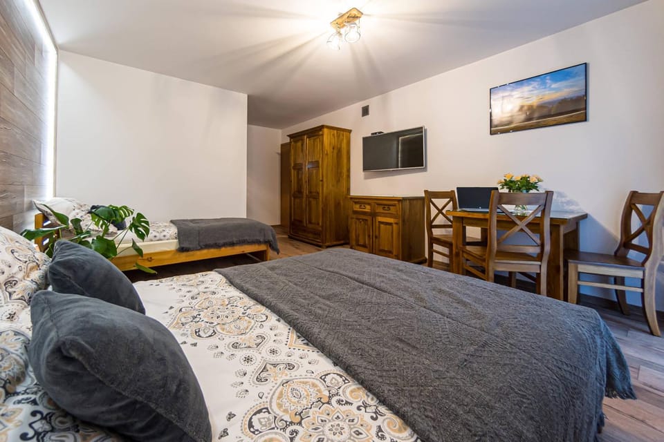 Bed, TV and multimedia, Living room, Photo of the whole room, Seating area, Evening entertainment, Bedroom