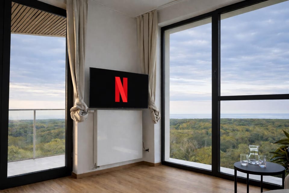 Day, Natural landscape, TV and multimedia, View (from property/room), Balcony/Terrace, Living room, Evening entertainment, Sea view, Entertainment, heating