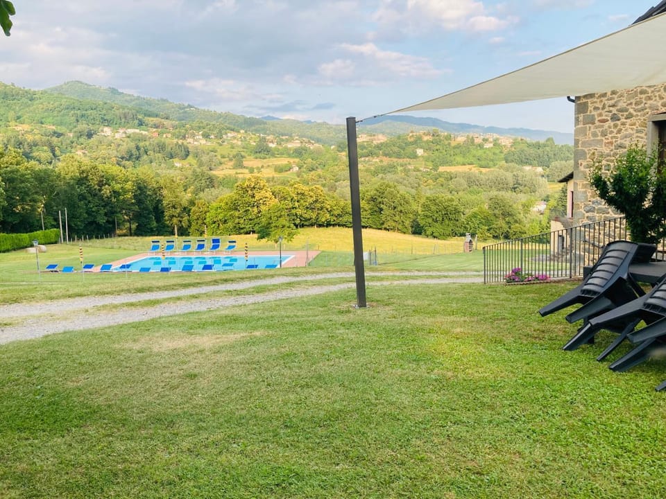 Property building, Natural landscape, Mountain view, Swimming pool