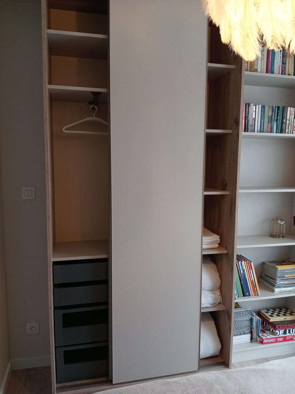Library, wardrobe