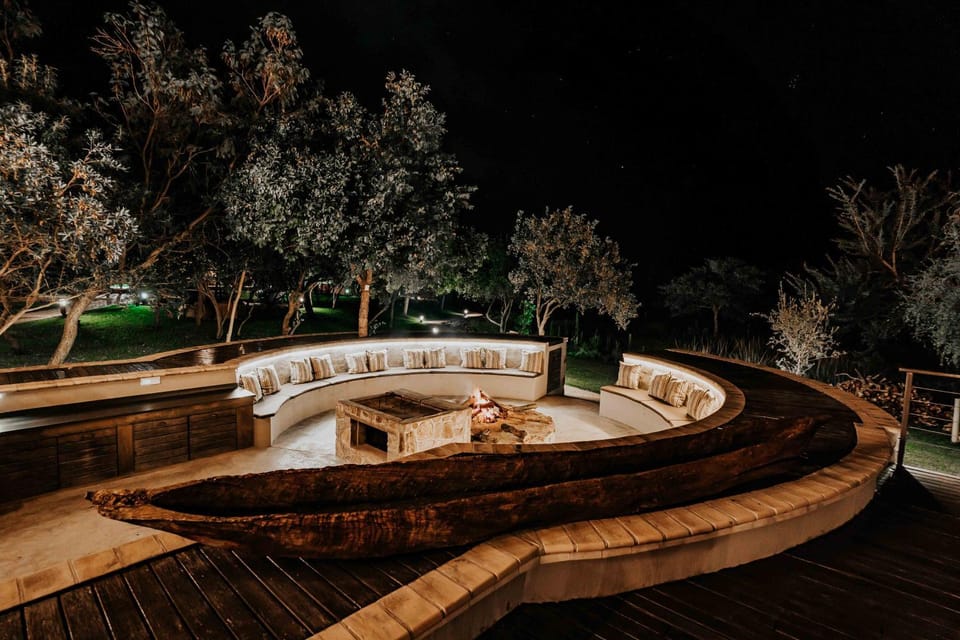 Night, Natural landscape, fireplace