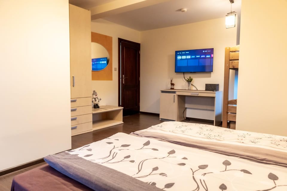 Bed, TV and multimedia, Photo of the whole room
