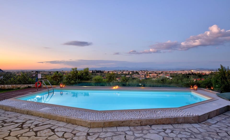Hot Tub, City view, Sea view, Swimming pool, Sunset