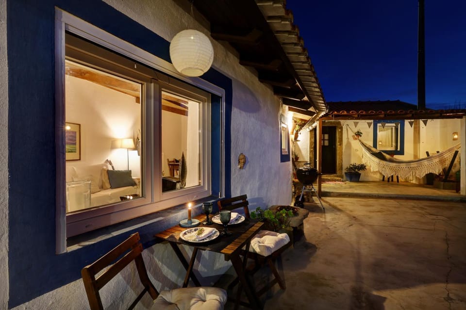 Patio, Night, Dining area