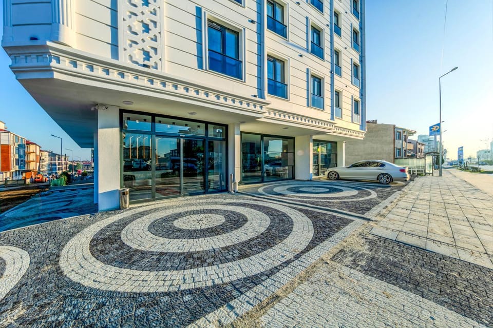 Property building, City view, Quiet street view, Parking
