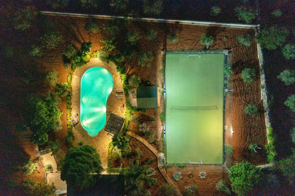 Night, Garden view, Pool view