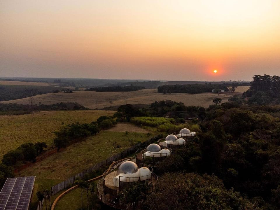 Natural landscape, Bird's eye view, Sunset