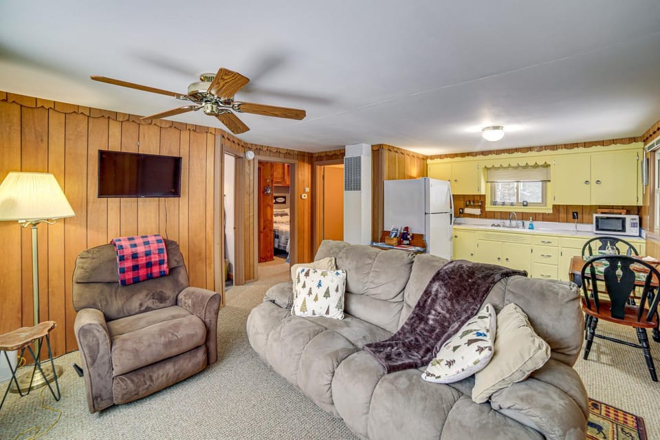 Ice Fish & Snowmobile: Riverfront Manistique Cabin Cabin in Wisconsin