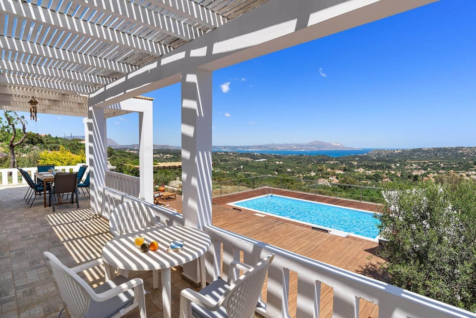 Patio, Natural landscape, Garden, Balcony/Terrace, Dining area, Pool view, Sea view, Swimming pool