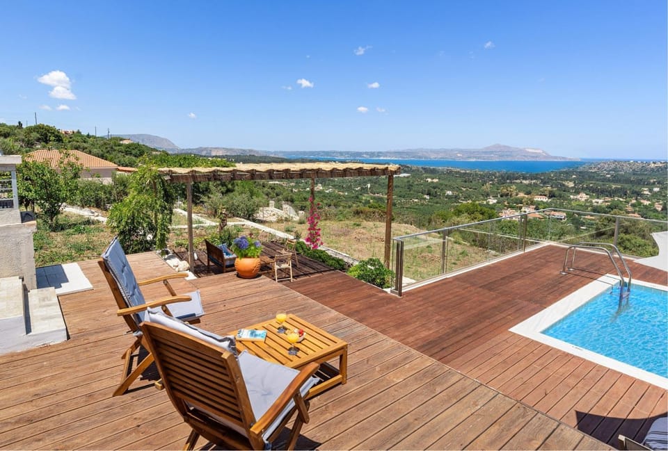 Natural landscape, Garden, View (from property/room), Balcony/Terrace, Pool view, Sea view, Swimming pool, sunbed