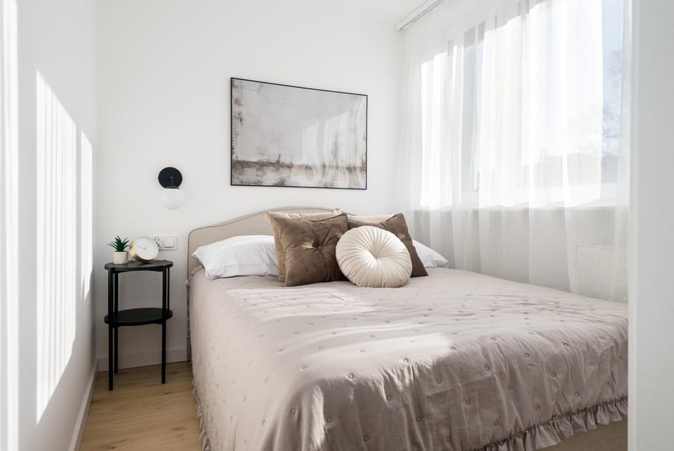 Bed, Decorative detail, Bedroom